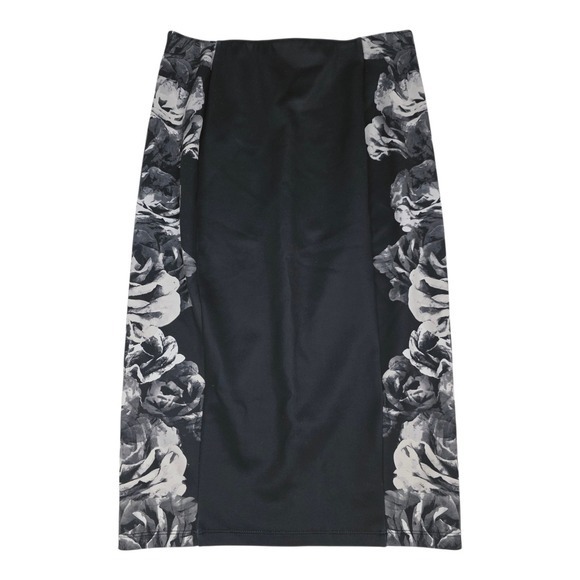Apt. 9 Dresses & Skirts - Apt. 9 Pencil Skirt Size Medium M Floral Print Black Gray Below Knee Straight